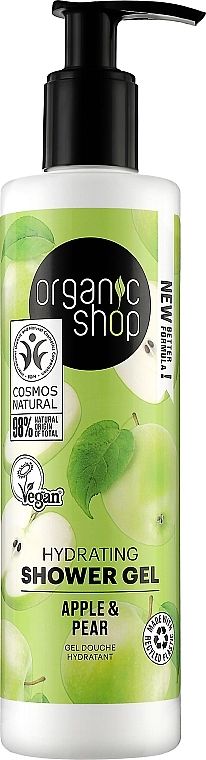 Organic Shop Гель для душу "Яблуко й груша" Shower Gel - фото N1
