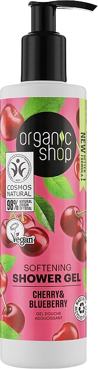 Organic Shop Гель для душа "Вишня и Черника" Shower Gel - фото N1