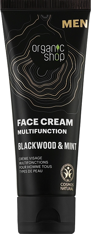 Organic Shop Крем для лица "Blackwood and Mint" Men Face Cream - фото N1