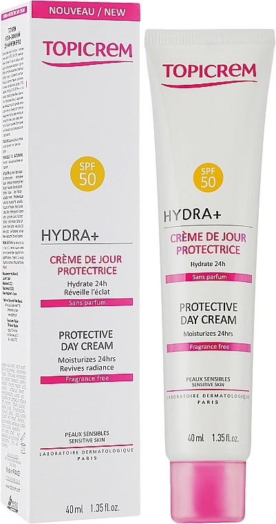 Topicrem Захисний денний крем SPF50 Hydra + Protective Day Cream SPF50 - фото N2