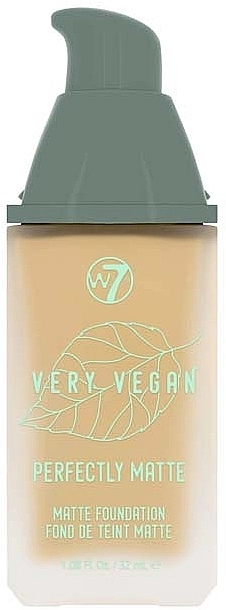 W7 Very Vegan Make-up base Perfectly Matte Матирующая тональная основа - фото N2