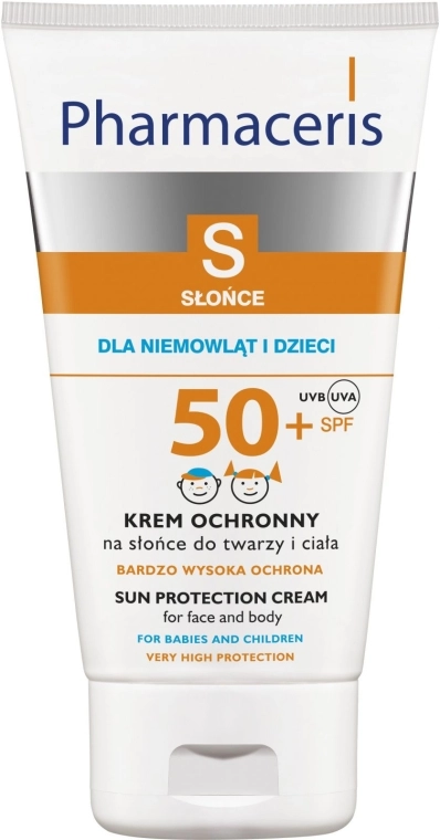 Pharmaceris Солнцезащитный дермоуход для лица и тела детей и новорожденных SPF 50+ S Sun Protection Cream For Babies and Children SPF 50+ - фото N4