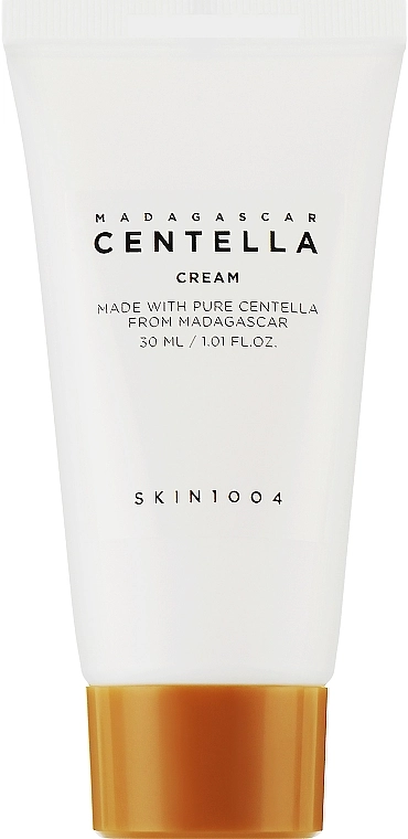 Зволожуючий крем для обличчя з Мадагаскарською центеллою для нормального та сухого типу шкіри - SKIN1004 Madagascar Centella Cream, 30 мл - фото N1