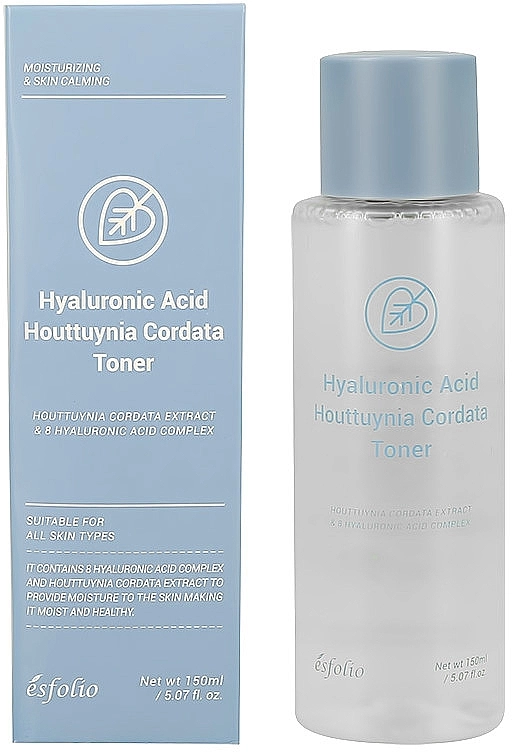 Esfolio Тонер для обличчя з гіалуроновою кислотою Hyaluronic Acid Houttuynia Cordata Toner - фото N1