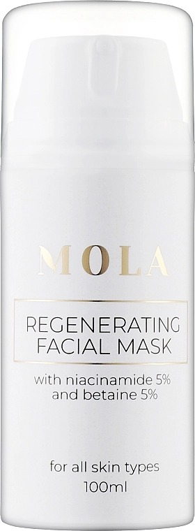 Mola Маска для лица с ниацинамидом 5% и бетаином 5% Regenerating Facial Mask - фото N1