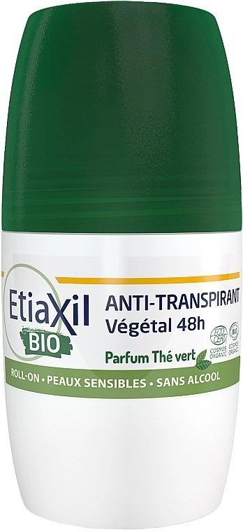 Etiaxil Антиперспірант кульковий, органічний з зеленим чаєм Anti-Perspirant Vegetal Protection 48H Roll-on - фото N1
