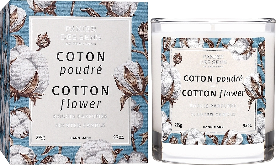 Panier des Sens Ароматическая свеча в стакане "Цветок хлопка" Scented Candle Cotton Flower - фото N2