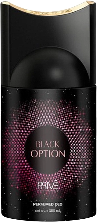 Prive Parfums Black Option Парфумований дезодорант - фото N1