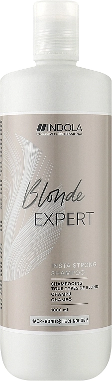 Indola Відновлювальний і зміцнювальний шампунь для світлого волосся Blonde Expert Insta Strong Shampoo - фото N1