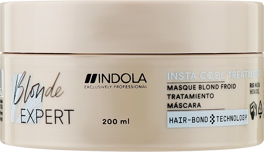 Indola Маска для холодного відтінку волосся кольору блонд Blonde Expert Insta Cool Treatment - фото N1