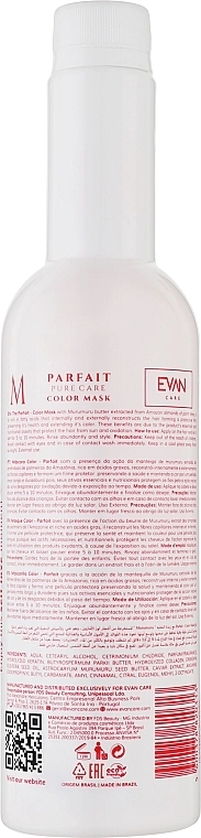 Evan Care Маска для фарбованого волосся Parfait Pure Care ColorMask - фото N2