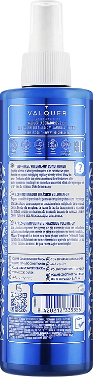 Valquer Двухфазный кондиционер для объема волос Two-Phase Volume-Up Conditioner - фото N2