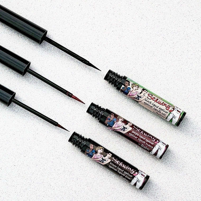 TheBalm Ladies Schwing Liquid Eyeliner Trio (eye/liner/3x1.7ml) Набор - фото N2