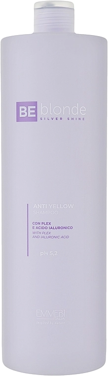 Emmebi Italia Шампунь антижовтий Be Blonde Silver Shine Anti Yellow Shampoo - фото N2