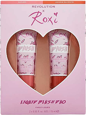 Makeup Revolution Набір рідких рум'ян x Roxi Cherry Blossom Liquid Blush Duo (blush/2x15ml) - фото N1