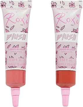 Makeup Revolution Набор жидких румян x Roxi Cherry Blossom Liquid Blush Duo (blush/2x15ml) - фото N2