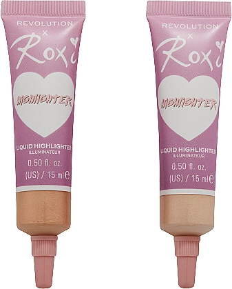 Makeup Revolution Набор хайлайтеров x Roxi Cherry Blossom Highlighter Duo (highlighter/2x15ml) - фото N2