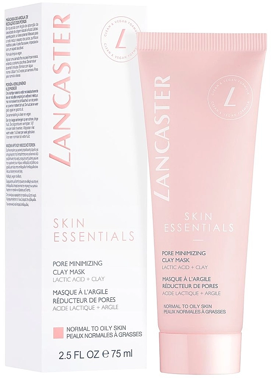 Lancaster Матирующая, сужающая поры маска для лица Skin Essentials Pore Refining Clay Mask - фото N1