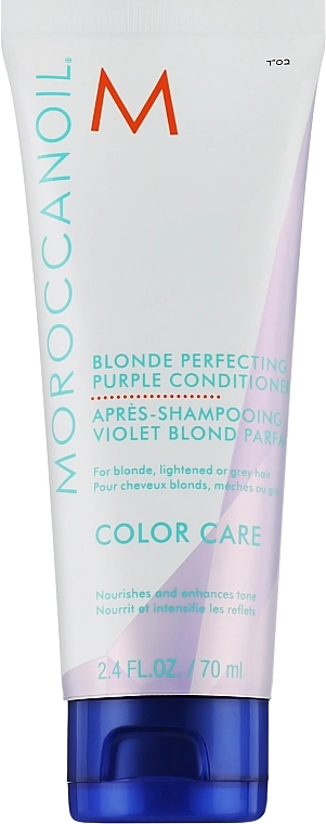 Кондиционер для идеального блонда - Moroccanoil Blonde Perfecting Purple Conditioner, 70 мл - фото N1