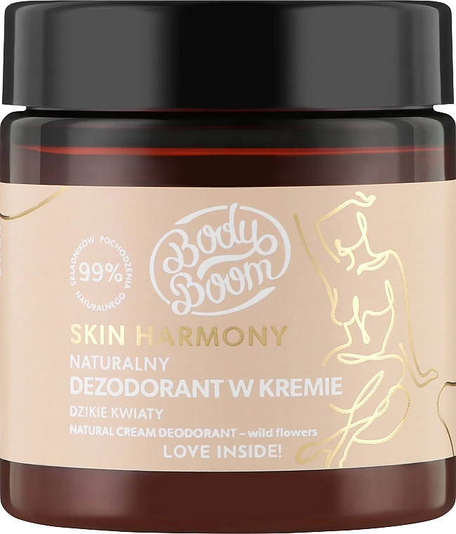 BodyBoom Кремовий дезодорант "Польові квіти" Skin Harmony Natural Cream Deodorant - фото N1