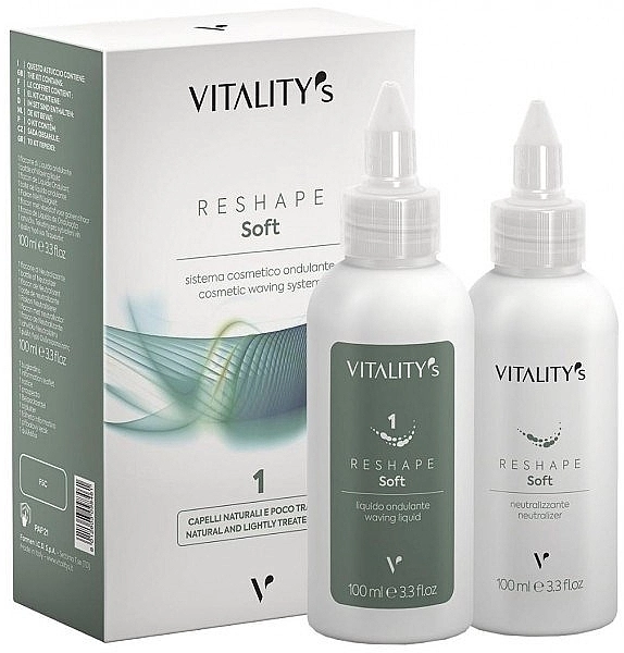 Vitality's Набор для натуральных и светлых волос Reshape Soft 1 (h/lot/2x100ml) - фото N1