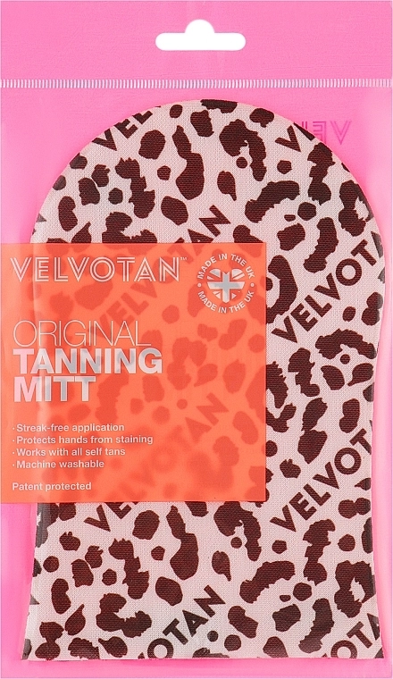 Velvotan Аплікатор-рукавиця для автозасмаги, леопард 2 The Original Tanning Mitt - фото N2