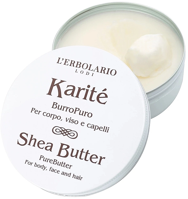 L’Erbolario Чисте масло для тіла, обличчя й волосся "Каріте" Karite Pure Shea Butter - фото N2