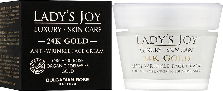 Bulgarian Rose Крем против морщин Lady’s Joy Luxury 24K Gold Anti-Wrinkle Cream - фото N2