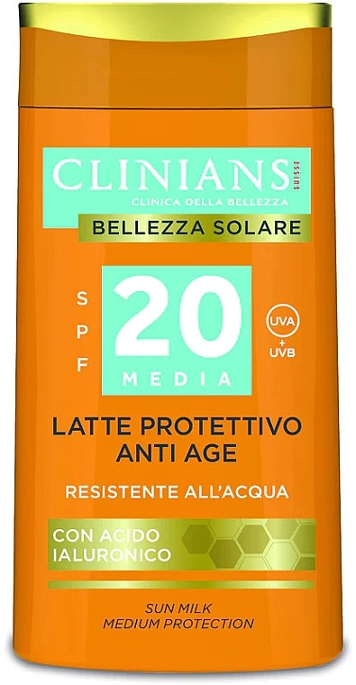 Clinians Солнцезащитное молочко SPF 20 Protective Anti-Ageing Sun Milk - фото N1