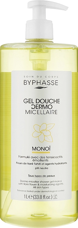 Byphasse Мицеллярный гель для душа "Монои" Dermo Micellar Shower Gel Monoi - фото N1