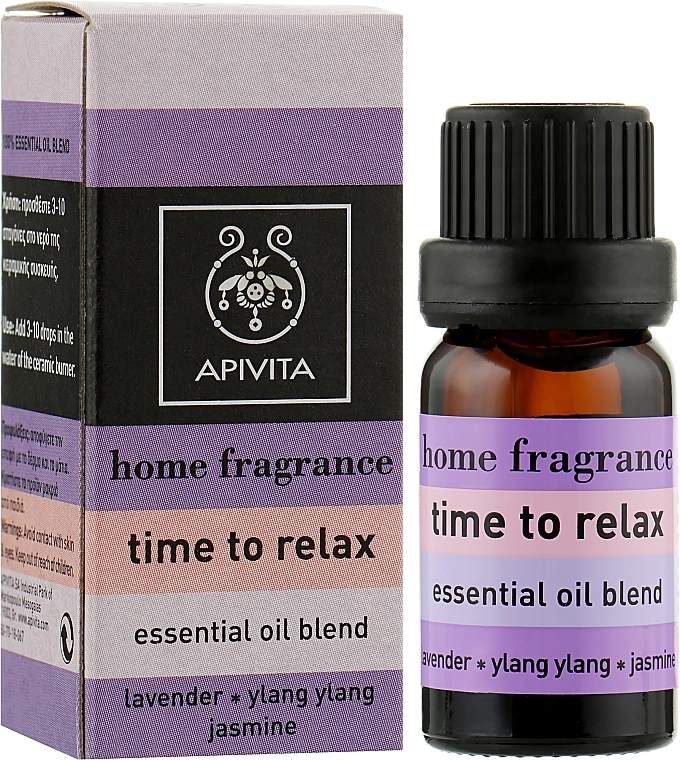 Apivita Композиція ефірних олій Aromatherapy Essential Oil Time to Relax - фото N2
