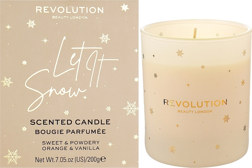 Makeup Revolution Ароматична свічка Home Let It Snow Scented Candle - фото N2