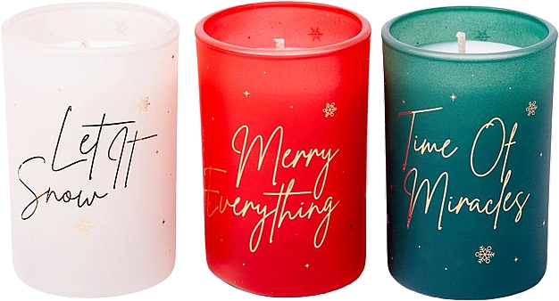 Makeup Revolution Набір Festive Mini Scented Candle Trio (candle/3x40g) - фото N2