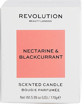 Makeup Revolution Ароматична свічка "Нектарин і чорна смородина" Nectarine & Blackcurrant Scented Candle - фото N2