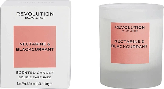 Makeup Revolution Ароматична свічка "Нектарин і чорна смородина" Nectarine & Blackcurrant Scented Candle - фото N3