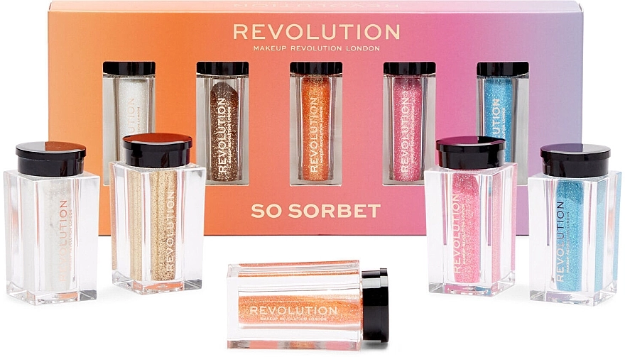 Makeup Revolution Набор Glitter Bomb Collection So Sorbet - фото N1