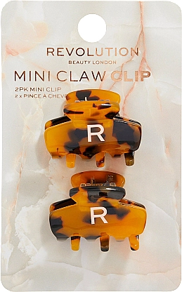 Revolution Haircare Набор мини-зажимов для волос, 2 шт. Mini Acetate Claw Clip - фото N1