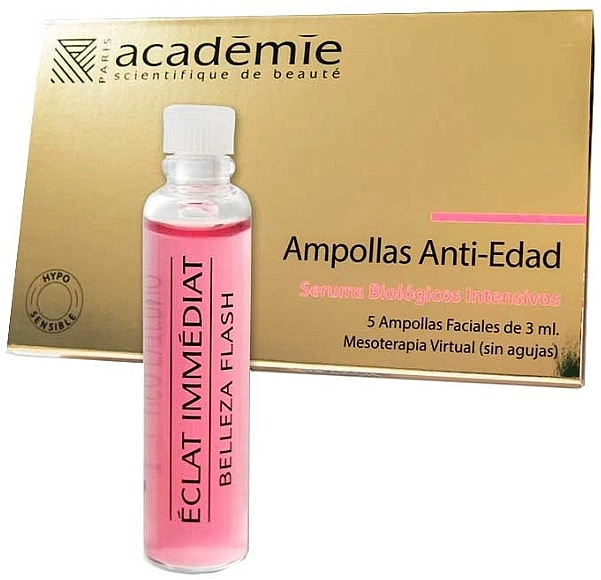 Academie Ампулы для лица с быстродействующим эффектом Ampoules Eclat Immediat Beleza Flash - фото N1