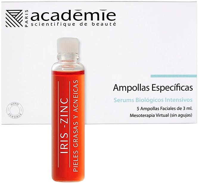 Academie Ампули для обличчя з ірис-цинком Ampoules Iris Zinc - фото N1