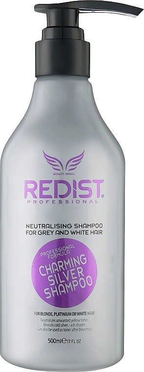 Redist Professional Срібний шампунь проти жовтизни для світлого волосся Charming Silver Shampoo - фото N1