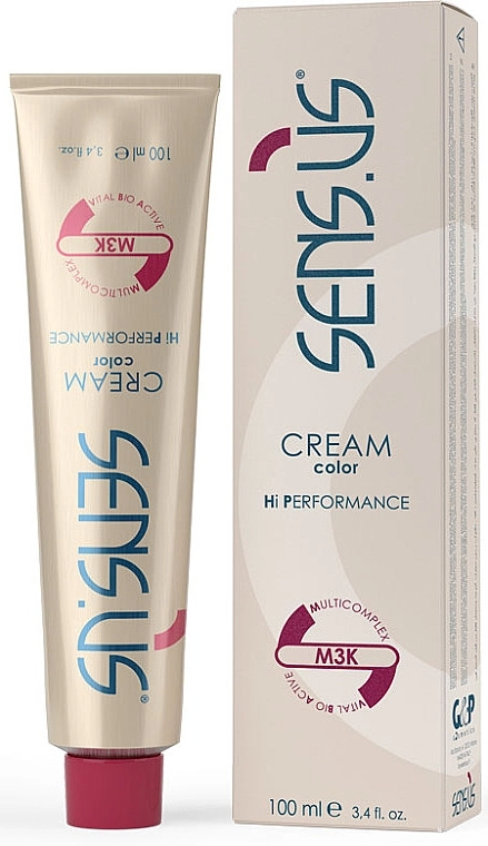 Sensus Крем-краска для волос M3K Permanent Cream Color Hi Performance - фото N1