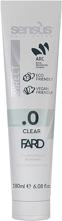 Sensus Освітлювальна маска для волосся Direct Fard Clear .0 Lightening Neutral Mask - фото N1