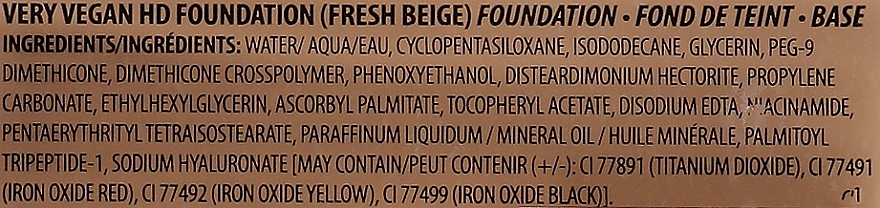 W7 Very Vegan HD Foundation Тональная основа - фото N5