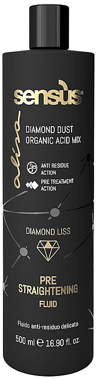 Sensus Флюїд для попереднього випрямлення волосся Alisa Diamond Liss Pre Straightening Fluid - фото N1