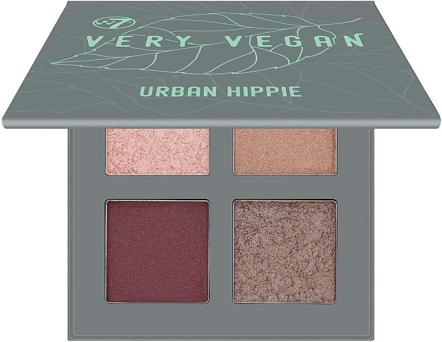 W7 Very Vegan Pressed Pigment Quad Палетка тіней для повік - фото N2