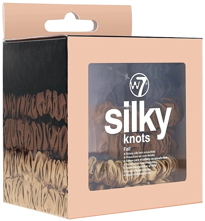 W7 Набор резинок для волос, 6 шт Cosmetics Silky Knots Fall - фото N1