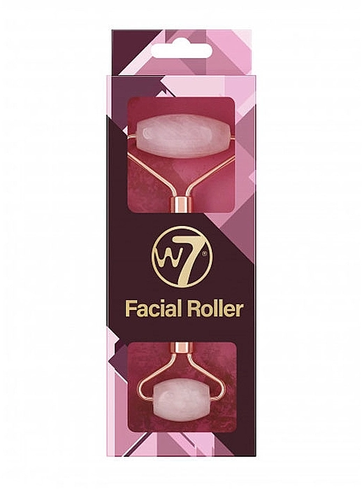 W7 Кварцевий ролер для обличчя, рожевий Cosmetics Rose Quartz Face Roller - фото N2