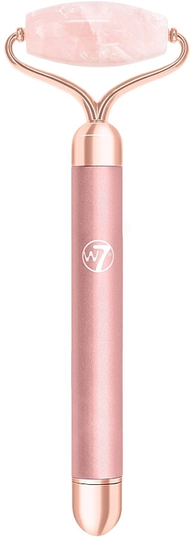 W7 Кварцевий ролер для обличчя, з вібрацією Cosmetics Rose Quartz Vibrating Facial Roller - фото N1