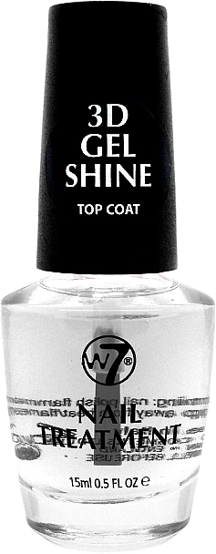 W7 Топ для гель-лака Cosmetics 3D Gel Shine Shine Top Coat - фото N1