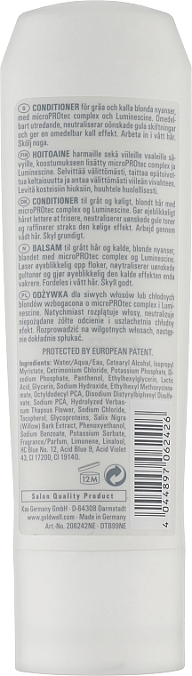 Goldwell Кондиціонер для світлого й сивого волосся Dualsenses Silver Conditioner - фото N2